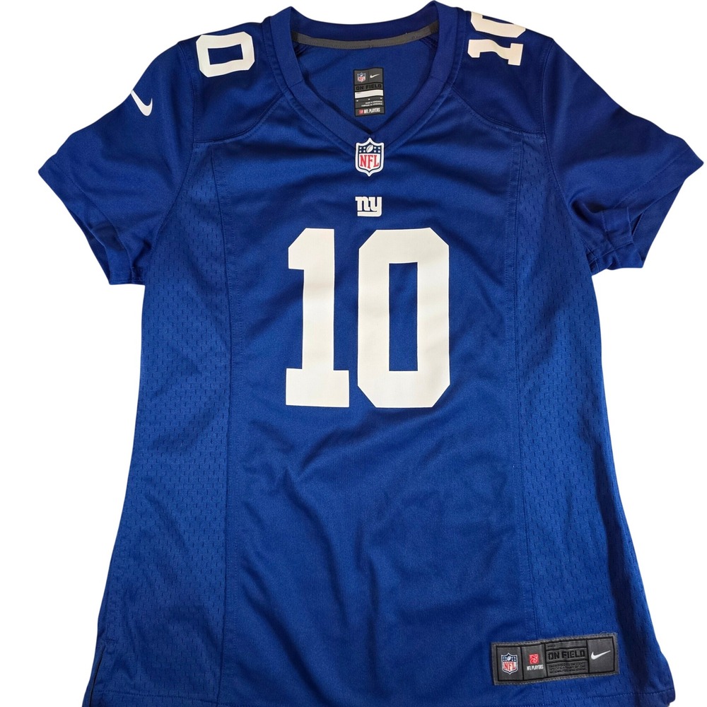 Nike On Field NY Giants Eli Manning 10 Royal Blue Football Jersey Youth Medium